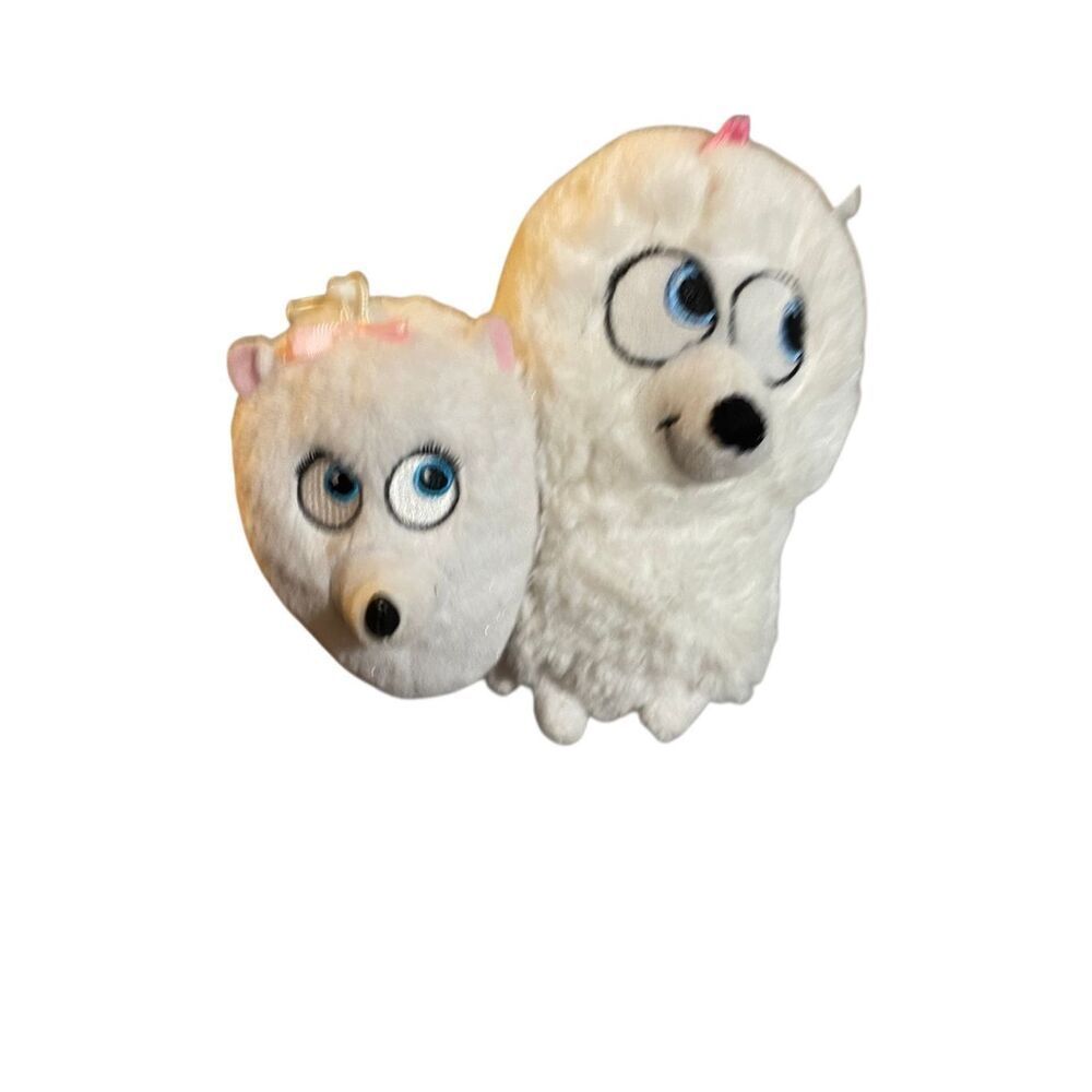 NWT Gidget lot of 2 secret life of pets, plush and keychain, 7& 10 in